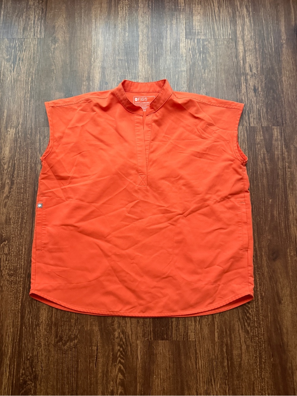 FIGS Women’s Sunset Orange Rafaela Oversized Scrub Top - Size M Nursecore